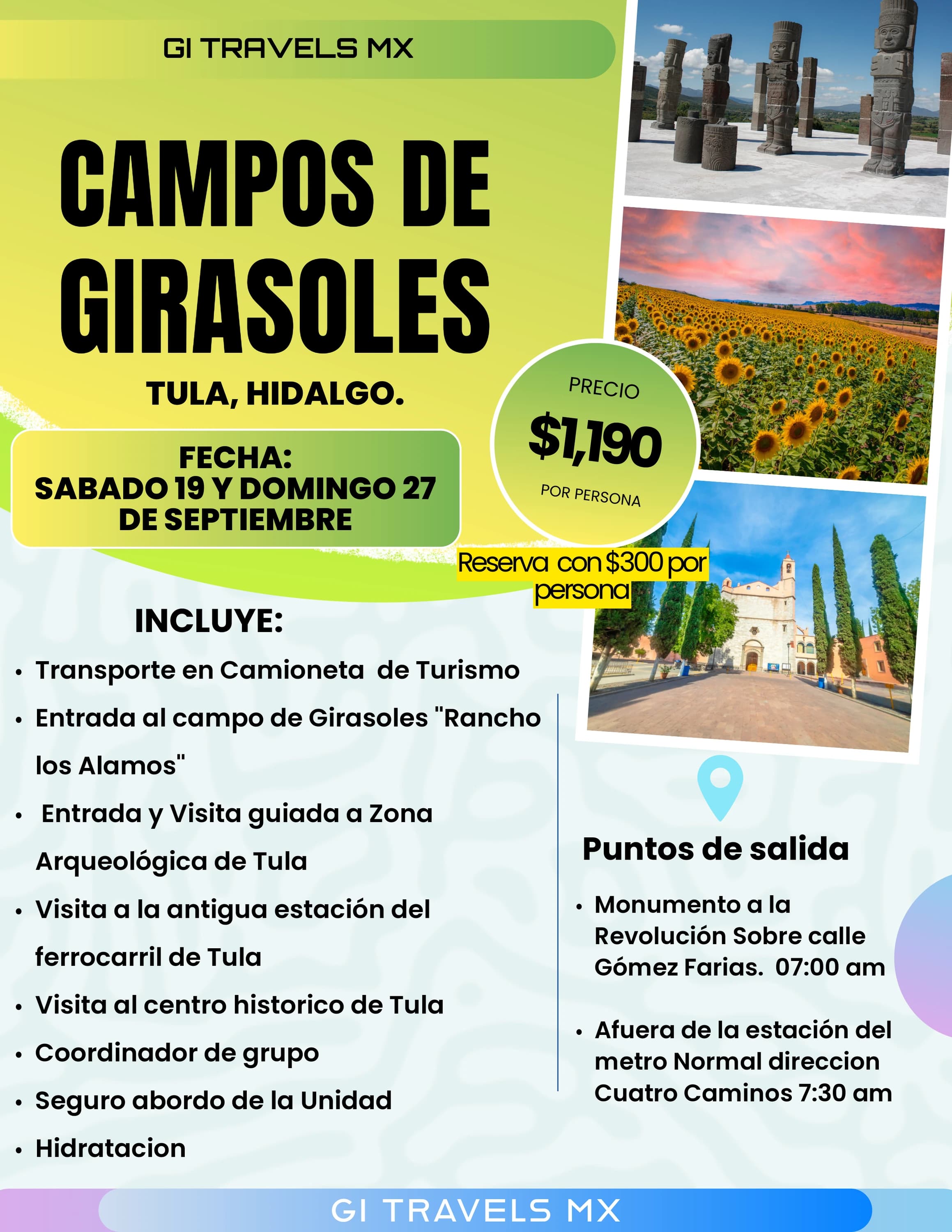 Campos de Girasoles - Salida 27 de septiembre