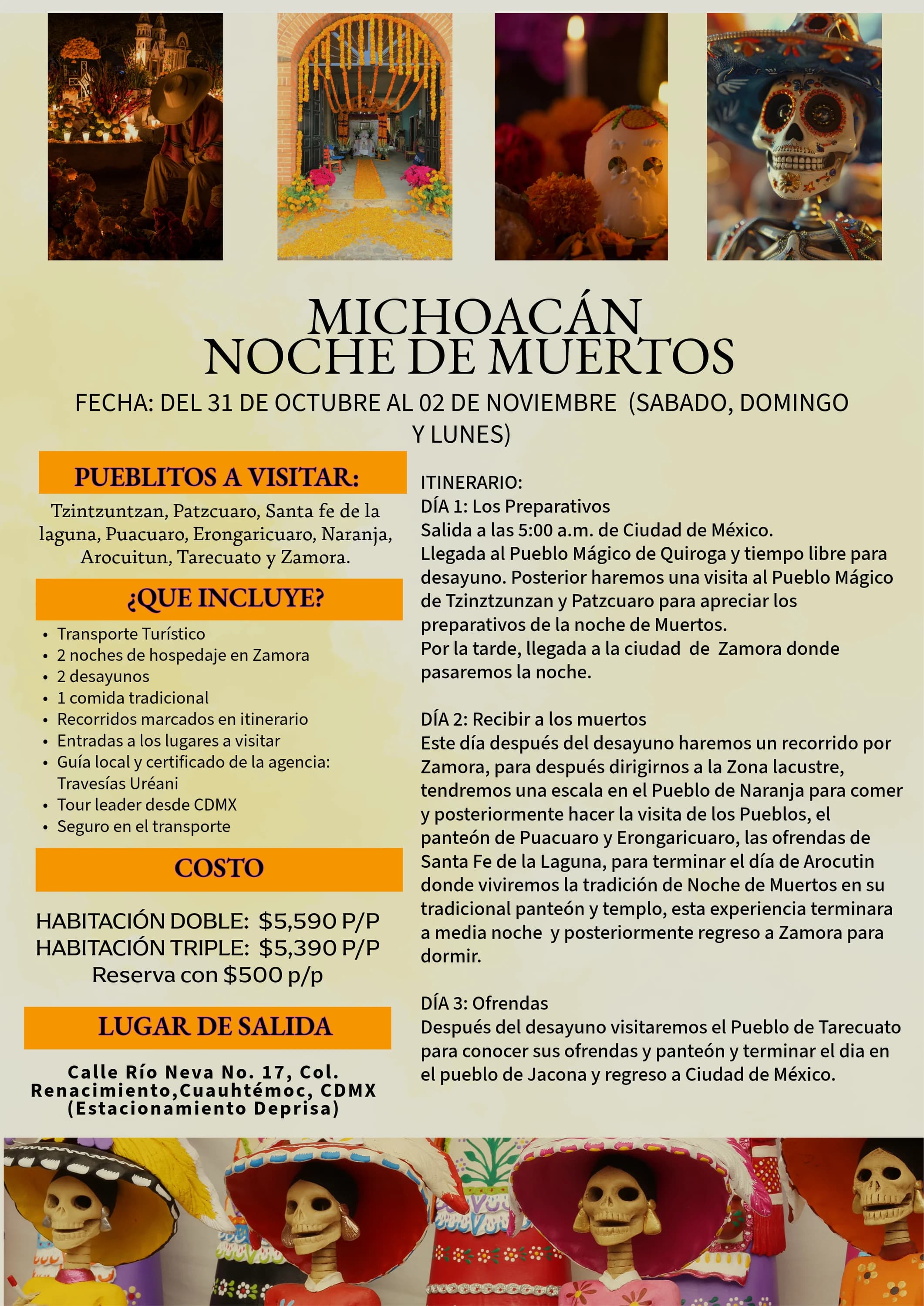 Día de Muertos en Michoacán — imagen informativa completa