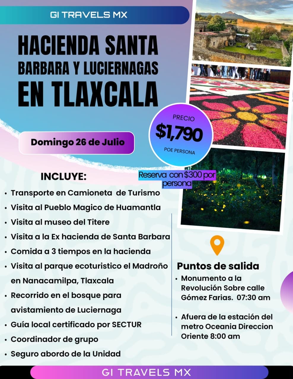 Hacienda Santa Bárbara y Luciérnagas en Tlaxcala