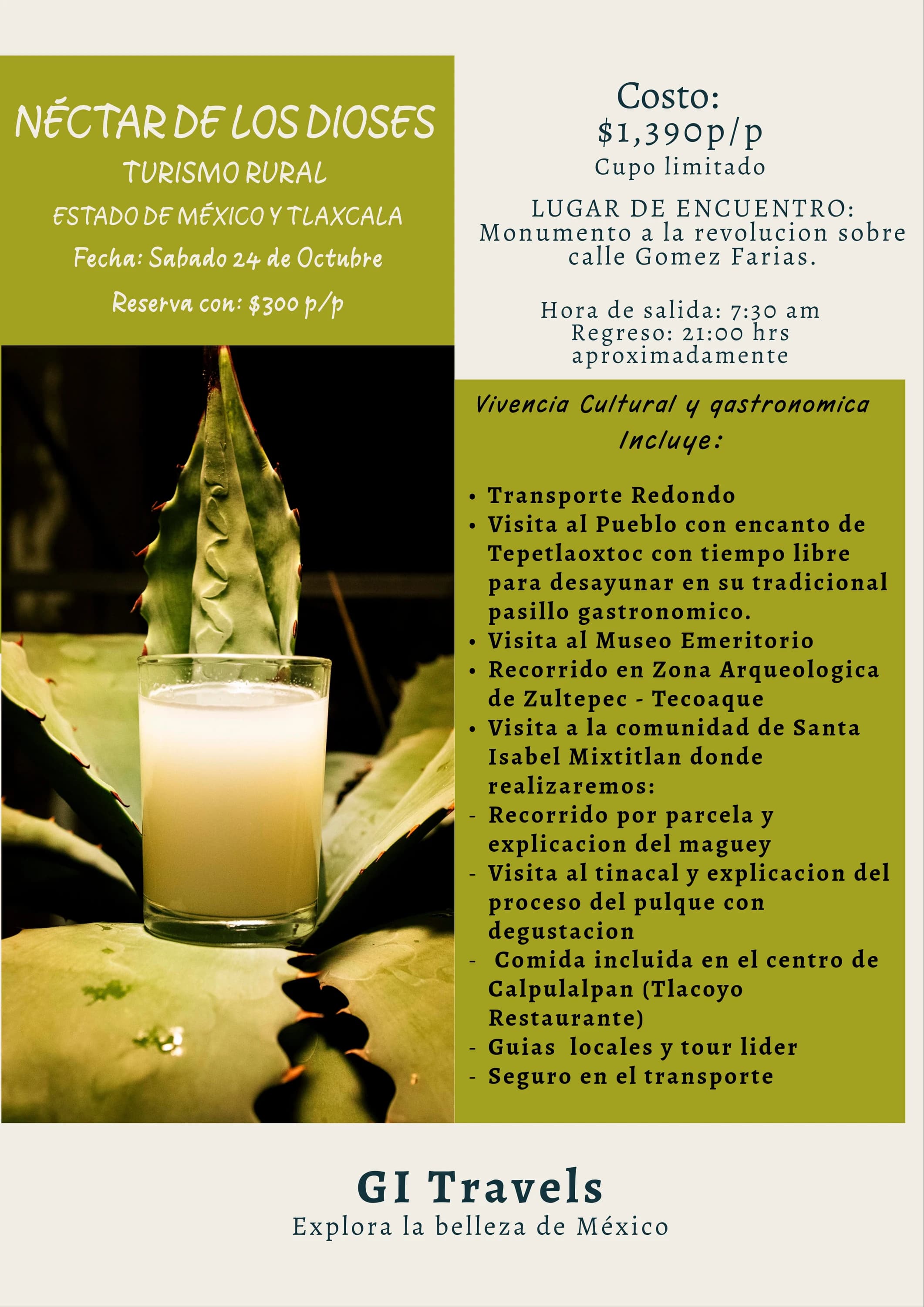 Néctar de los Dioses — imagen informativa completa